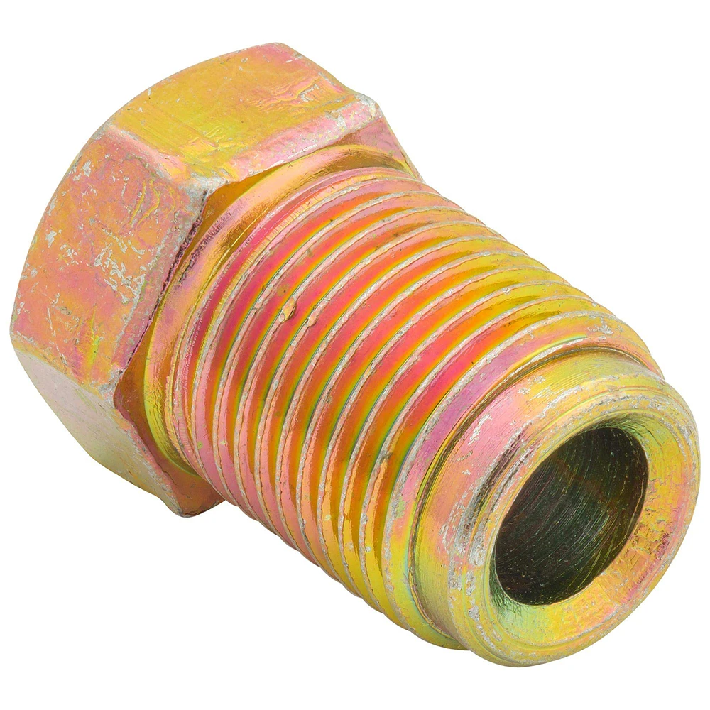 M12mm X1mm Metric Nuts Cylinder Fittings Silver Unions Master 3/16' Pipe Brake Cable Connector New Condition