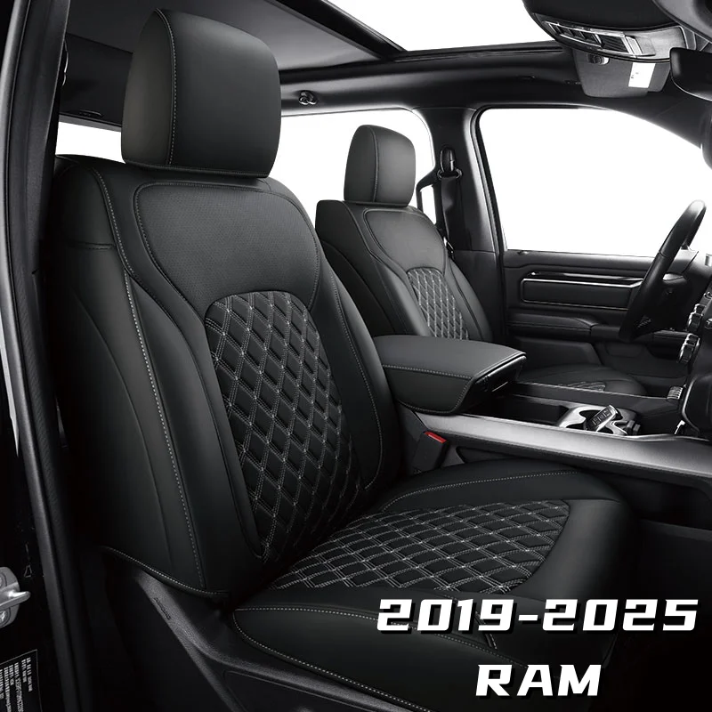 2019-2025 Ram 1500 seat covers 2500 3500 Series Trucks - Easy Install - Durable Material - Multiple Colors Available