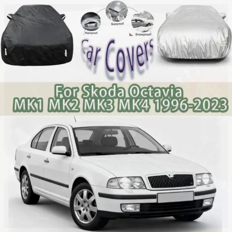 

For Skoda Octavia Covers for 1996 2023 Waterproof Dustproof Outdoor Protection Sunshade Car Covers
