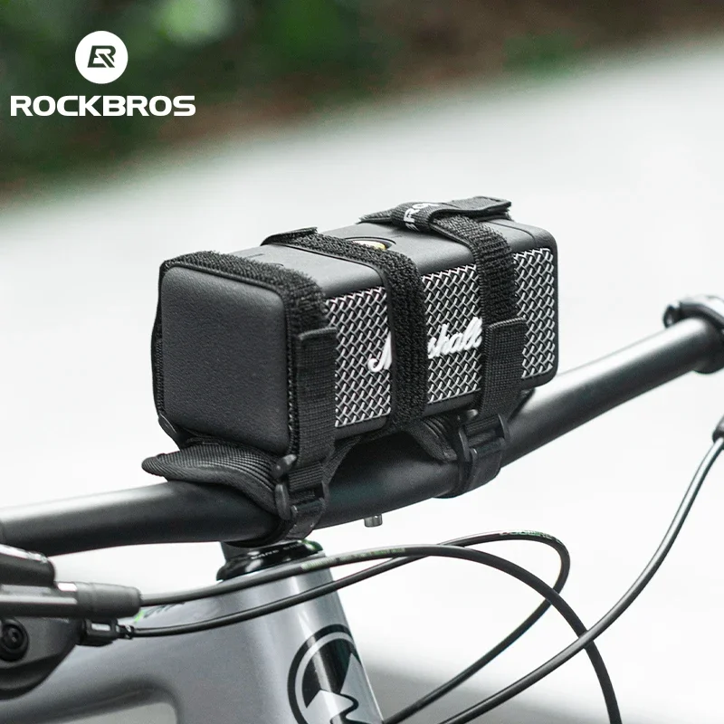 ROCKBROS Bicycle Speaker Mount Strap Adjustable Bike Bottle Cage Mount Holder Strap Riding Kettle Strap Holder Universal Fixing