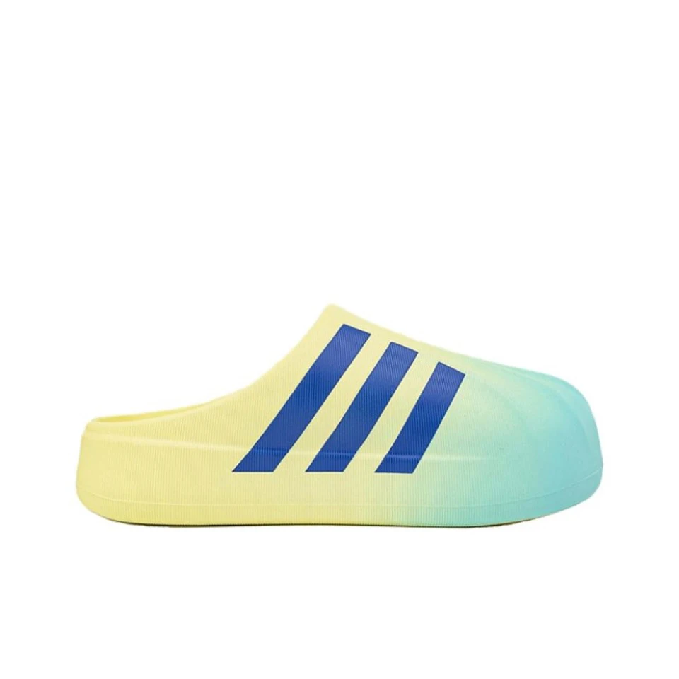 Original Adidas adiFOAM Superstar White Blue Yellow Color Men and Women\'s Unisex Casual Classic Slide Slipper  CP9654