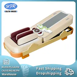 2024 New Chiropractic Massage Bed Electric  3D Electric Jade Stone Full Body Thermal Jade Roller Massage Bed Whole Body Acupress