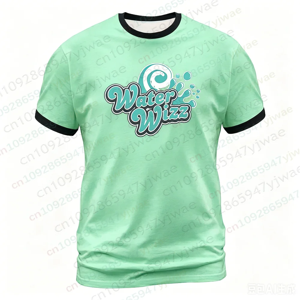 Grow Ups Movie Water Wizz Themed Orange bedrucktes T-Shirt, modisches, lässiges Street-Top, Sommer-T-Shirt für Herren und Damen – Detail 7