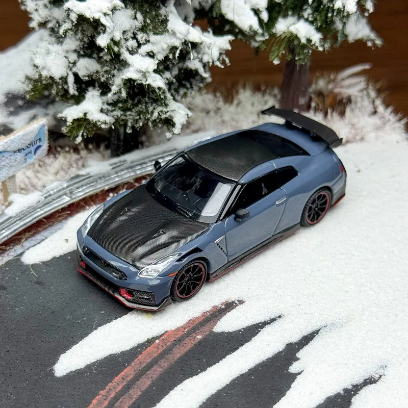 รถของเล่น MINIGT 1/64 รุ่น GT-R R35 ปี 2024 ผลิตจากโลหะผสม แบบหล่อขึ้นรูป ของขวัญ