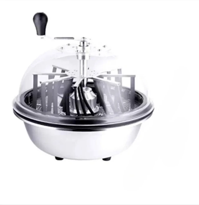 16 Inch Manual Leaf Bowl Trimmer Twisted Spin Cut for Bud Trimming Stainless Steel