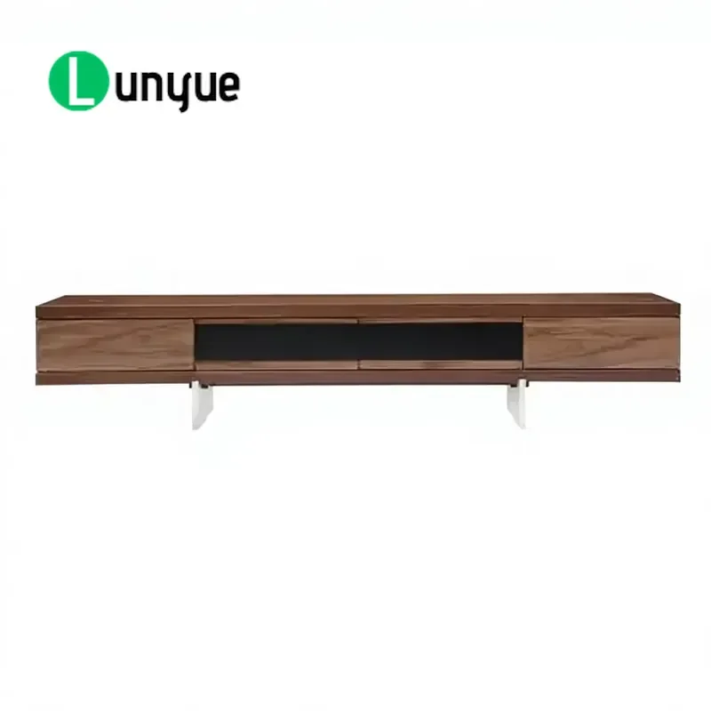 Modern Luxury Floating Sideboard with Acrylic Legs Italian Style Storage Cabinet for Living Room Dining Room Home Decor