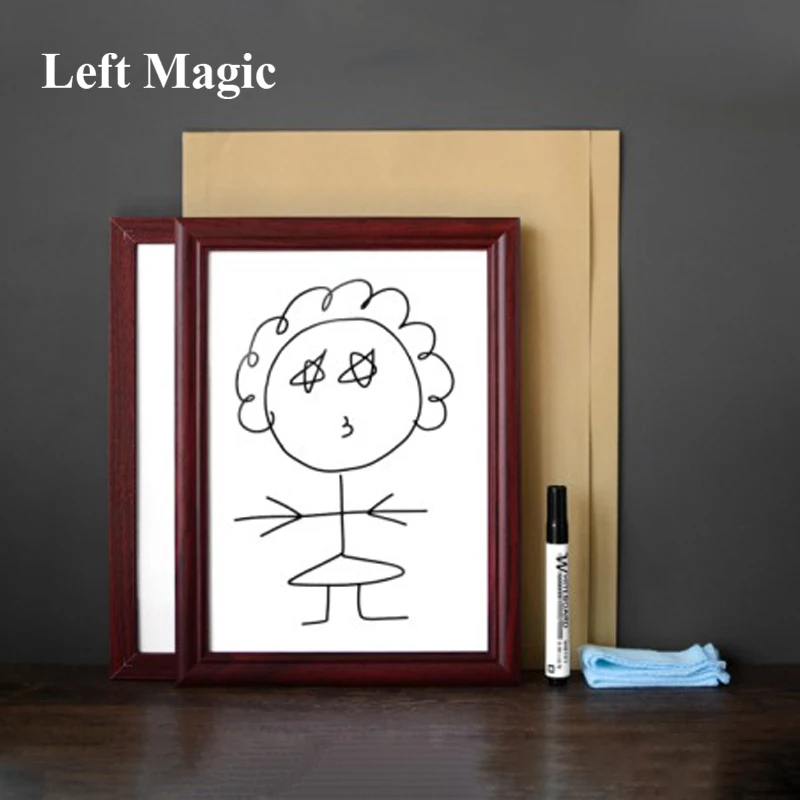 

Picto Transpo Sketchpad Иллюзия Волшебные трюки Волшебник Реквизит для вечеринки Ментализм Забавный рисунок Переключатель мест Рамка Magia Gimmick