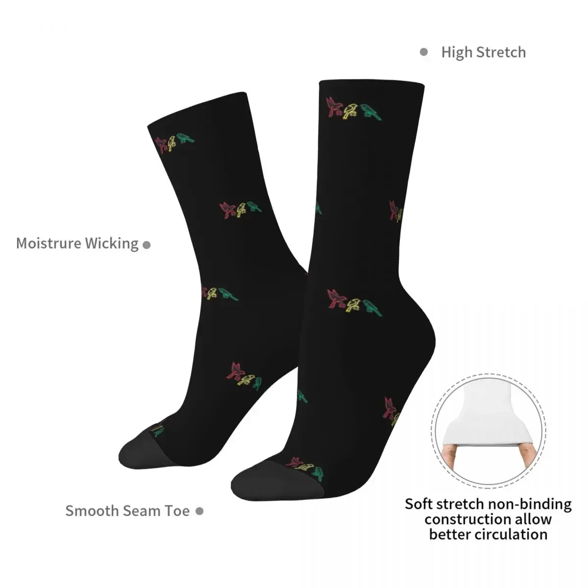 Bob Marley Ajax - Three Little Birds Socks Harajuku Sweat Absorbing Stockings All Season Long Socks Accessories for Unisex Gifts