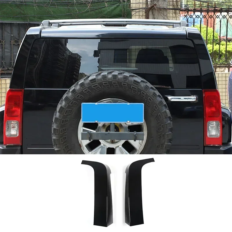 

For Hummer H3 2005 2006 2007 2008 2009 Car D-pillar Decorative Cover ABS Exterior Accessories 2 Pcs