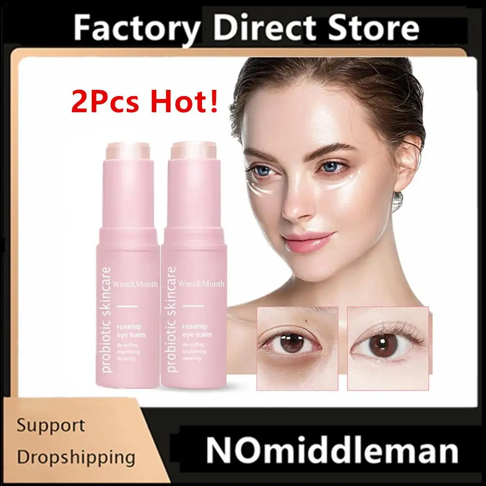 

2Pcs Hyaluronic Acid Eye Cream Stick Moisturizing Anti-aging Firming Eye Eye Dark Firming Circles Moisturizing Remove Bags