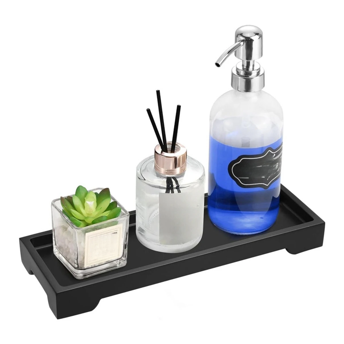 

Стильный силиконовый поднос для ванной комнаты идеально подходит для организации предметов раковины. Небьющаяся и нескользящая конструкция для безопасного использования.