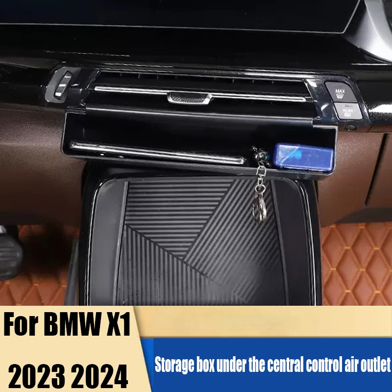 

ABS material car interior modification supplies for the storage box under the central control air outlet For BMW X1 2023 2024