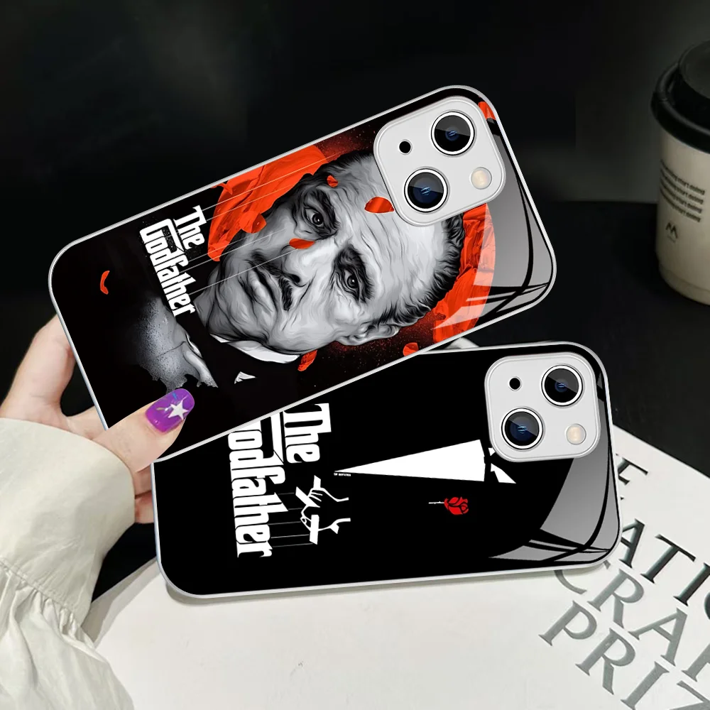 

The G-Godfathers Artwork Phone Case For IPhone 14 13 12 Mini 11 Pro XS Max X XR 14 Plus Tempered Glass Cover