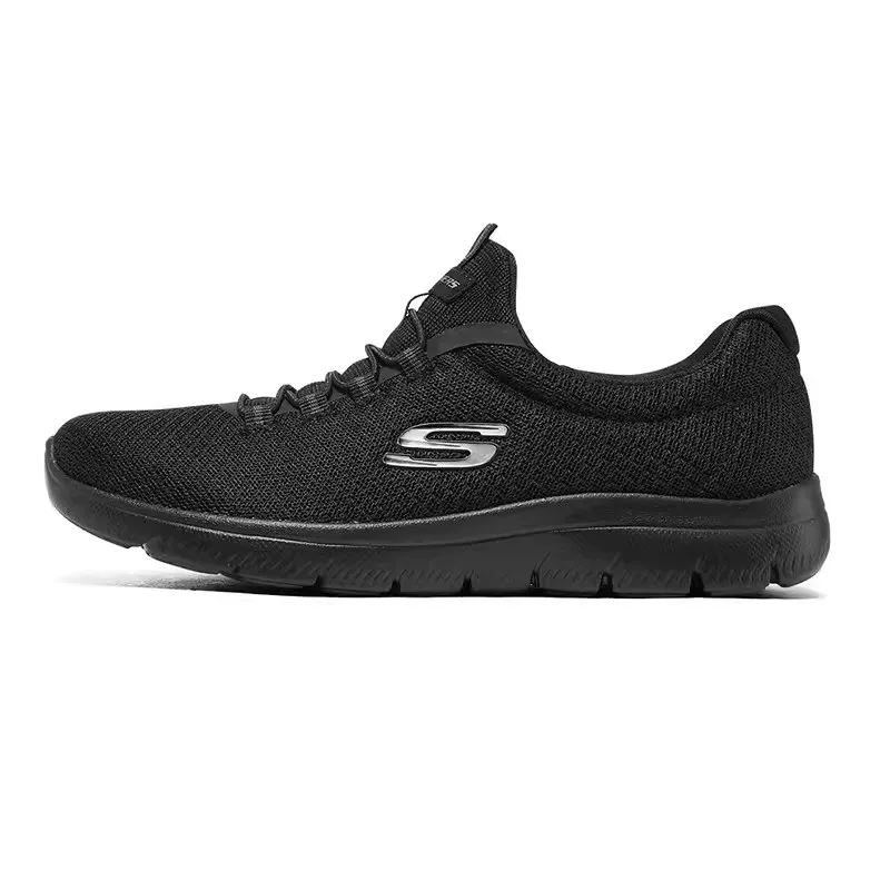 Skechers รองเท้าผ้าใบสตรีฤดูร้อนรองเท้าวิ่งลําลองตาข่ายระบายอากาศรองเท้าวิ่งช้าลง