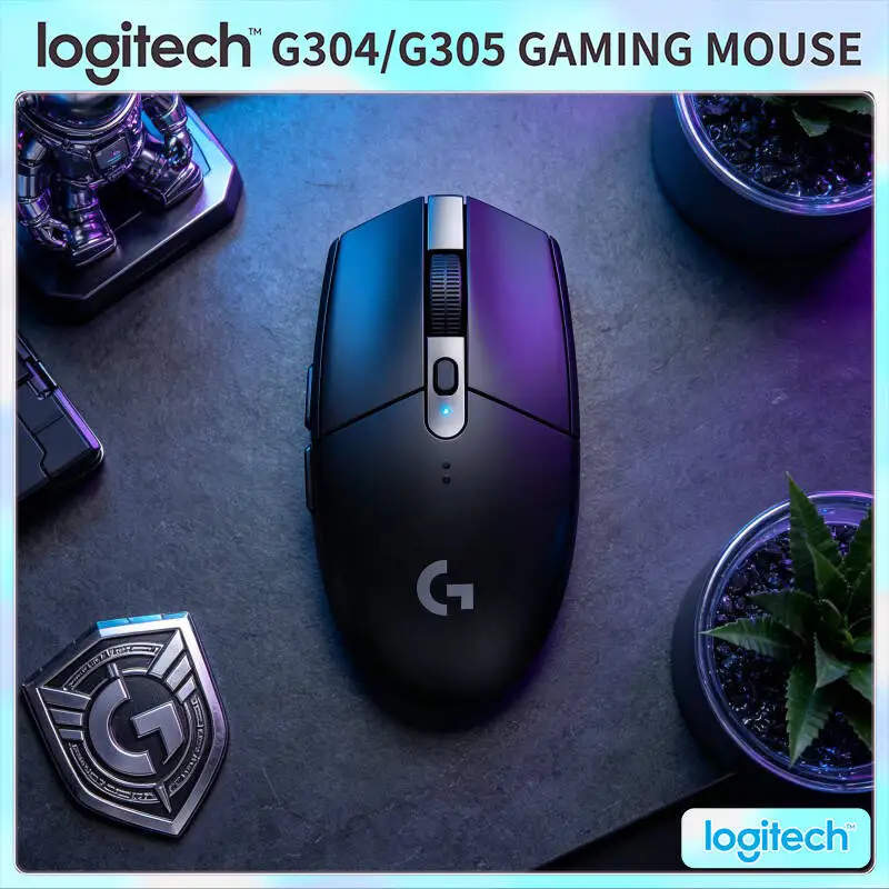 

Logitech G304 LIGHTSPEED Wireless Mouse 12000 DPI HERO Sensor 1ms Latency 250hr Battery Lightweight Comfort Grip Users