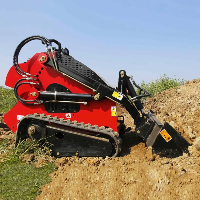 Skid Steer Loader Factory Cheap Price Track Compact Utility Loader Diesel Engine Small Stand-On Skid Steer Loader For Sale
