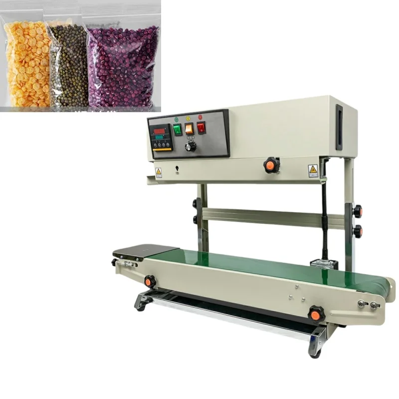 Semi-Automatic Vertical Type Continuous Band Sealer Automatic Pouch Sealing Machine Cup Packaging MechanicalDriven Engine Core