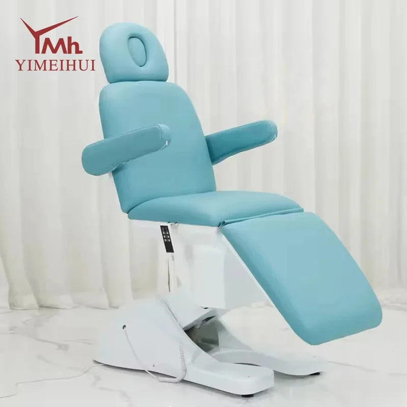 Luxury Electric Adjustable Spa Massage Table 3 Motors Beauty Facial Bed for Salon High Quality with Ce