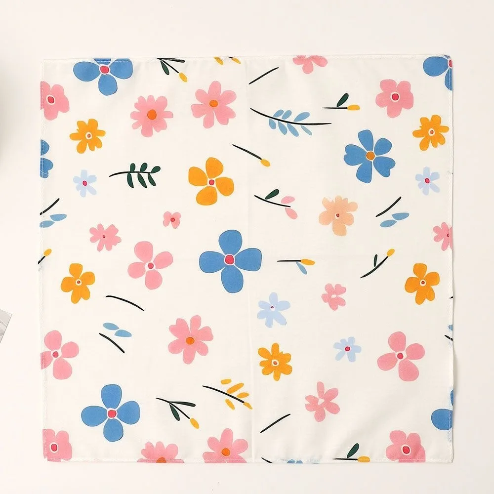 12pcs Vintage Polka Dot Cotton Handkerchiefs, Retro Daily Accessory