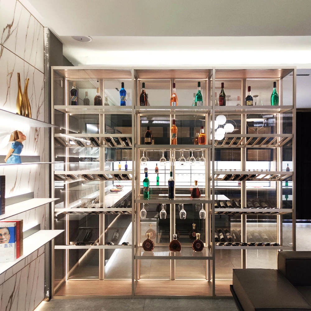 Nordic Luxury Gold Iron Art Storage Rack