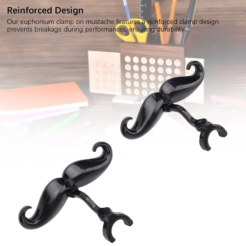 2 Pcs Clip Type Trombone Mouthpiece Beard Guard Portable Small Size Musician Beard Clip 2 Pieces Set Lightweight