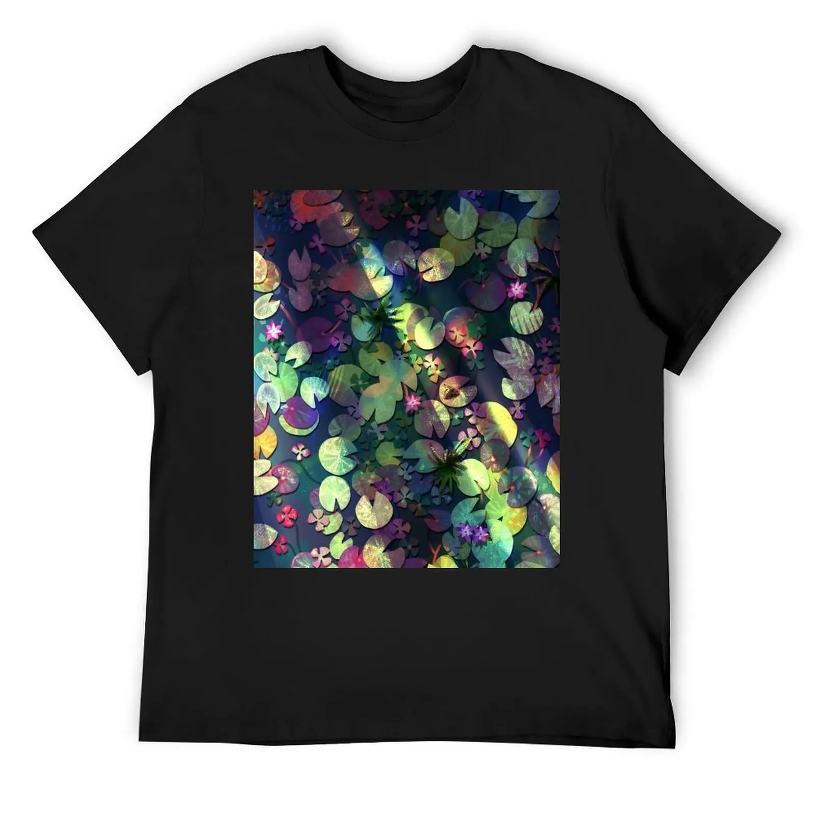 

Morning Sunrise Lily Pad Pond Swim T-Shirt clothes summer 2025 vintage anime shirt hippie clothes fitted t shirts for men