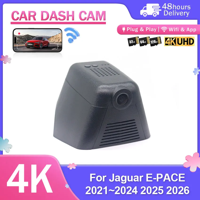 Night Vision For Jaguar E-PACE 2021-2026 Car Camera 4K Plug and Play Dash Cam Video Recorder