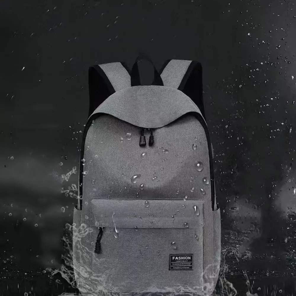 Mochila minimalista lavável unissex, grande capacidade, versátil, escola, estudante, computador, viagem, moda