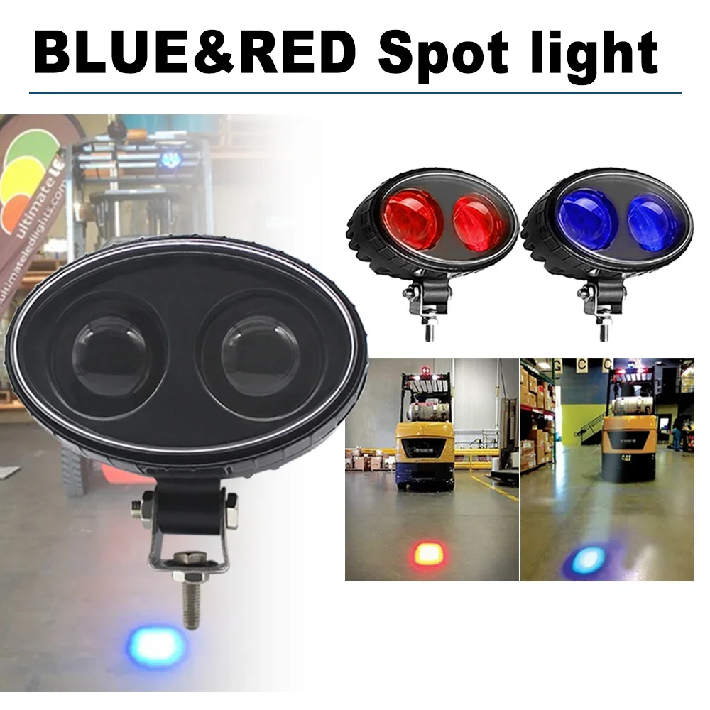 Supplying black 10-80v forklift led safe area indicator with blue / red light SG-LW 10 2*5w spotlight corey lamp beads