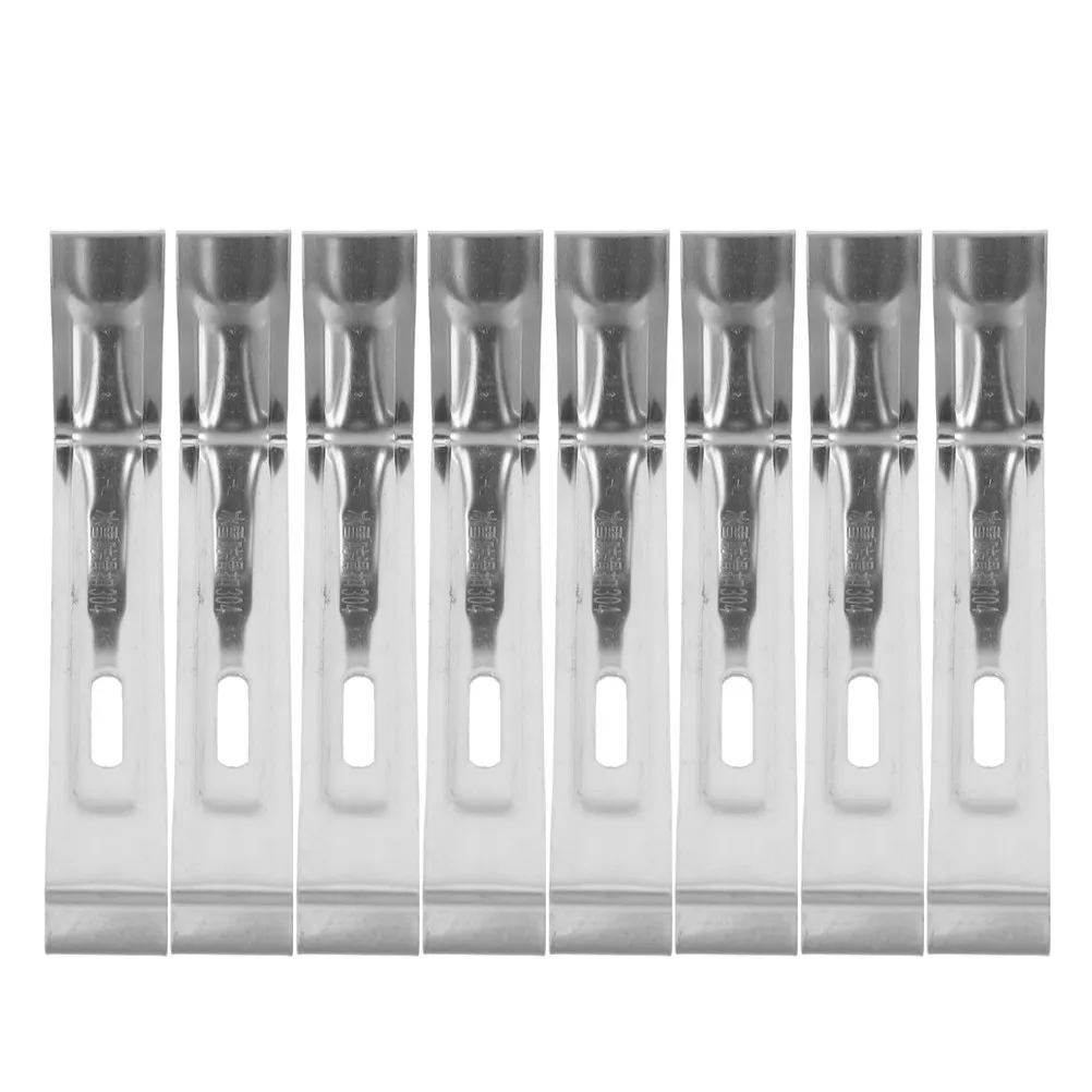 8pcs Stainless Steel Roof Fix Clips for Tiles – Non-Slip Snow & Ice Slide Prevention on Sloped Roofs