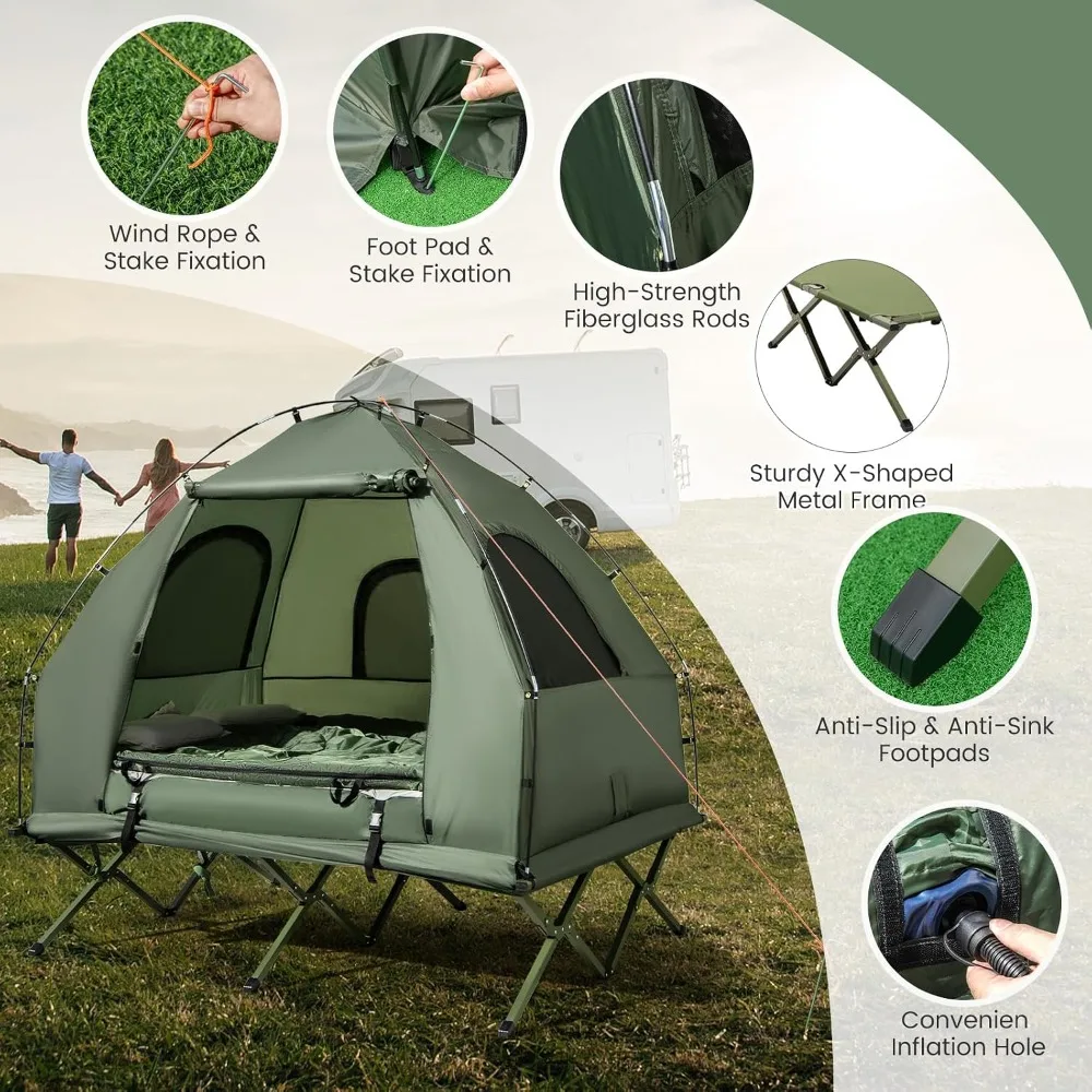 Elevated Camping Tent Cot 5