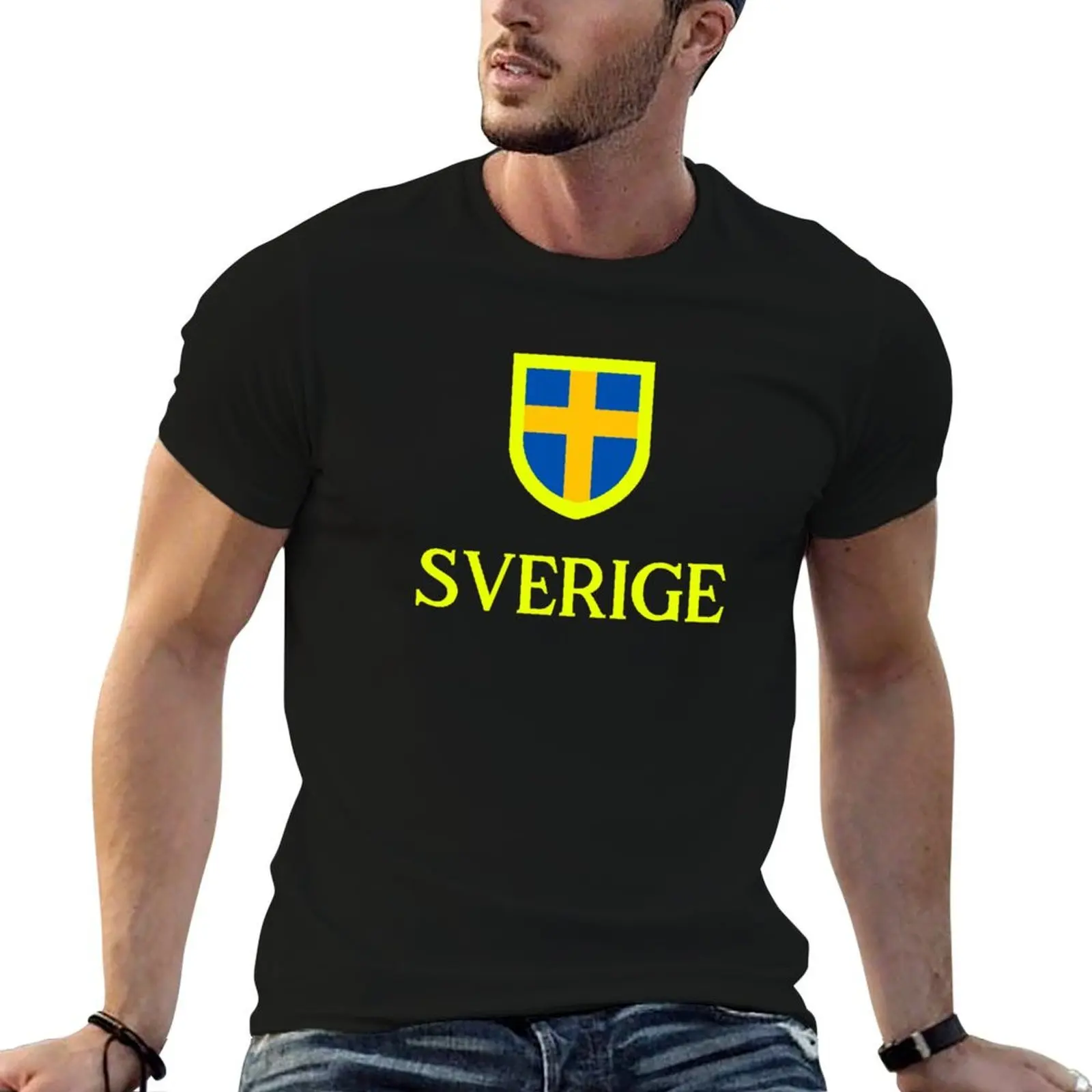 

Sverige 2 Alt Neon T-Shirt funny t shirts cotton t shirts for man cotton funny anime tshirt T-shirt