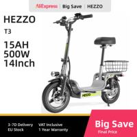 HEZZO T3 City Electric Scooter 500W Motor 48V15AH Battery City Electric Scooter 14\