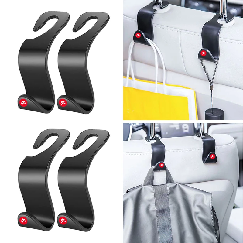 

1/2Pcs Portable Car Seat Back Hooks Accessories For Citroen C1 C3 C4 C5 C6 2CV VTS Picasso Cross Cactus RD3 C4L DS3 DS4 DS5