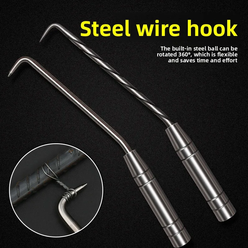 Semi-automatic Steel Bar Binding Hook, High Hardness Stainless Steel Reinforcement Wire Hook
