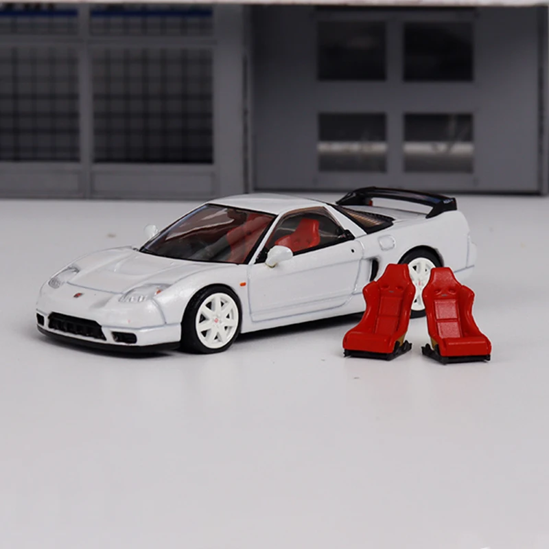 Diecast Original 1:64 Scale Honda NSX-R NA2 HJ Sports Car Simulation Alloy Car Model Static Display Collectible Gift Souvenir