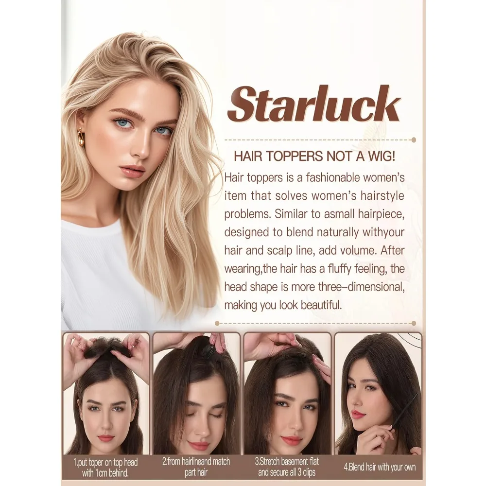 100% الشعر البشري القبعات العالية البني تسليط الضوء على قطع الشعر الجزء الأوسط النساء الشعر توبر مع مشبك قاعدة الدانتيل في وصلات الشعر الطبيعية