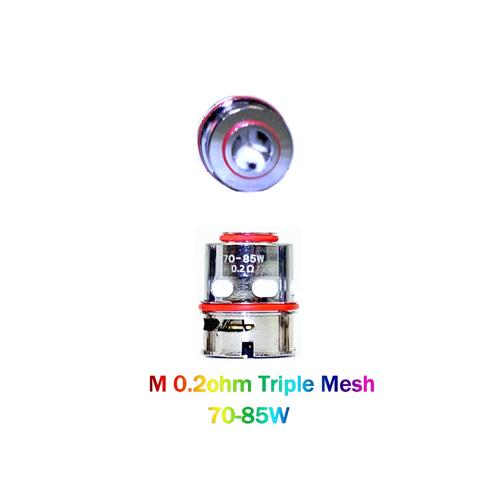 5 bobine da pz/lotto M M0.14ohm Mesh M0.3ohm Dual Mesh M0.2ohm Triple Mesh M0.15ohm bobine a rete Quadra per Geekvape Z Max Tank core