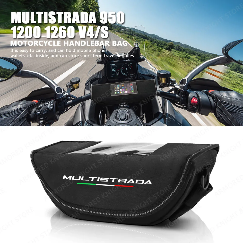 

Сумка для хранения на руль мотоцикла, сумка для навигации для Ducati Multistrada 950 1200 1260 V4 S, водонепроницаемая и Пыленепроницаемая