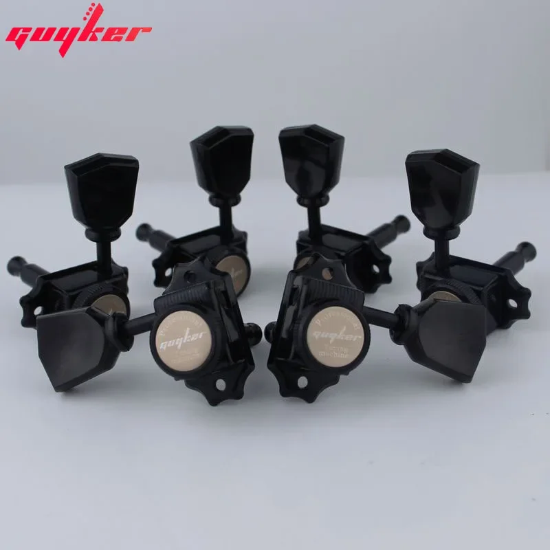 1 Set GUYKER Black Locking String Vintage Deluxe Electric Guitar Machine Heads Tuners