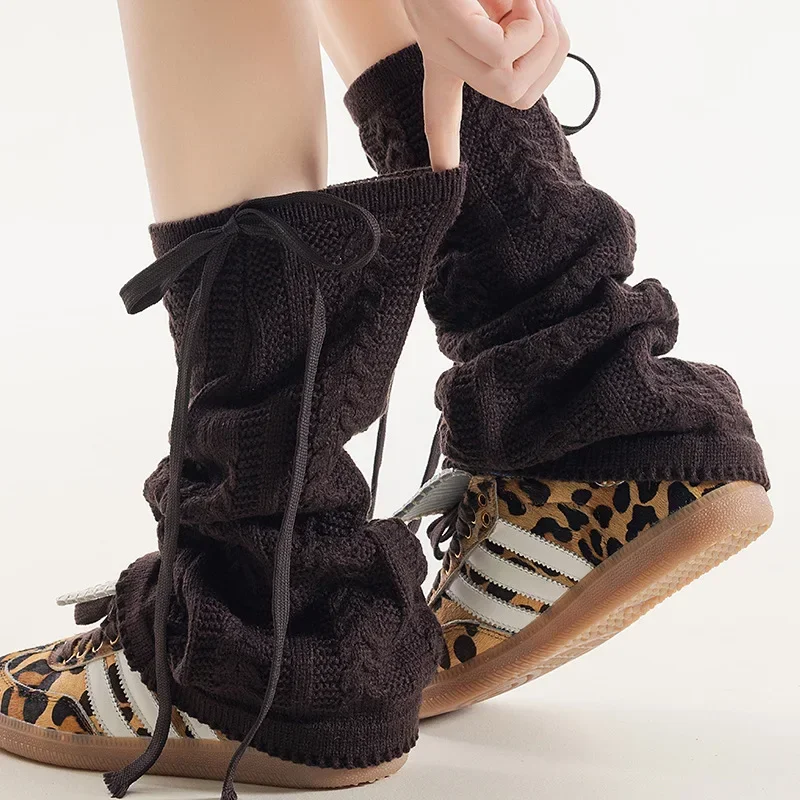 

Новые женские осенне-зимние гетры, дышащие антибактериальные ароматические эластичные носки, модные носки до середины икры для девочек Y2K с лентой