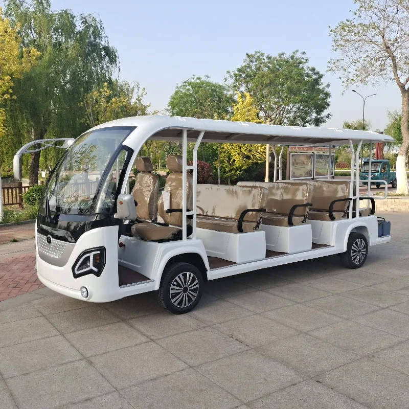 

China Factory 8 Seaters 11 Seats Passengers Electric Golf Cart Cheap Golf Carts Sightseeing Bus Car 5000W Vintage Classic Car