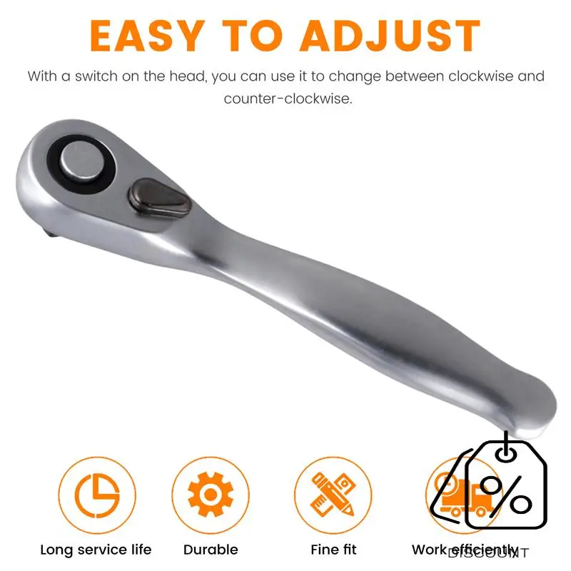 BAAG-Mini 1/4 Ratchet Wrench High Quality Quick Socket Ratchet Wrench Screwdriver Wrenches Tools Small Spanner 72 Tooth