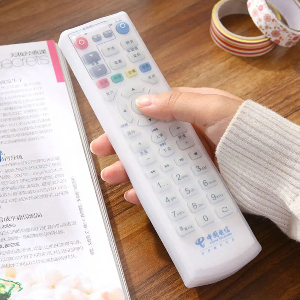 Pouch Protector Silicone Bag Storage Case Cover TV Remote Control Waterproof Protective Dust Protective Holder