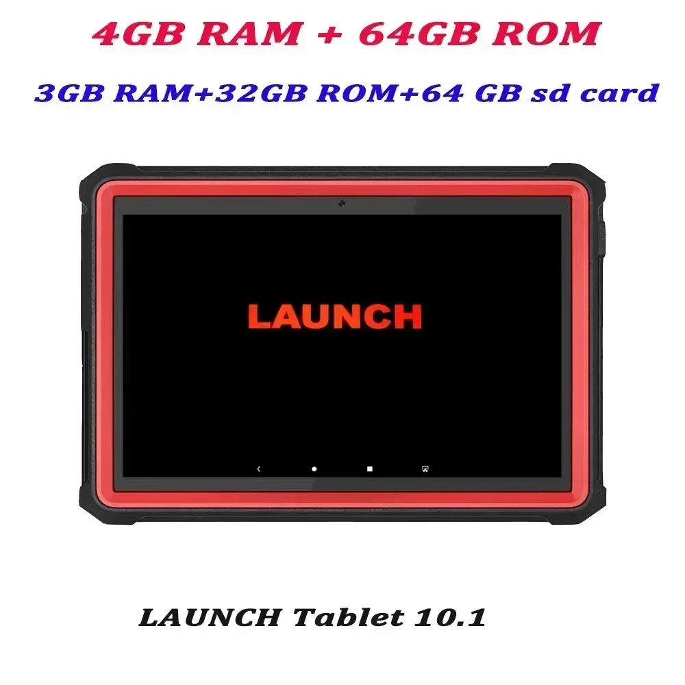 Tablet 10.1″ 3GB RAM 4GB RAM for Launch X431 Android Bluetooth OBD2 Diagnostics Tool 64GB Storage Auto Diagnotic Tool