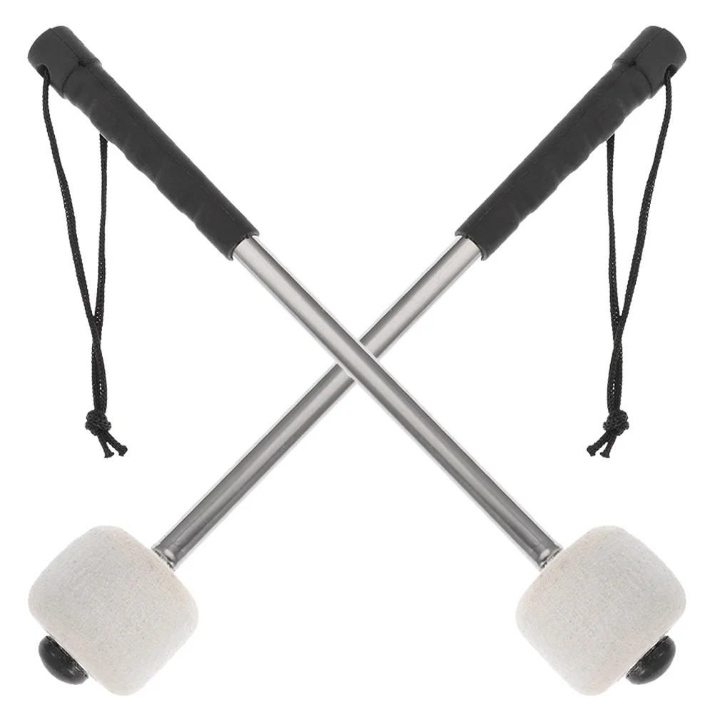 

2 Pcs Electronic Drum Stick Drumsticks Stainless Steel Practice Mallets Accessories