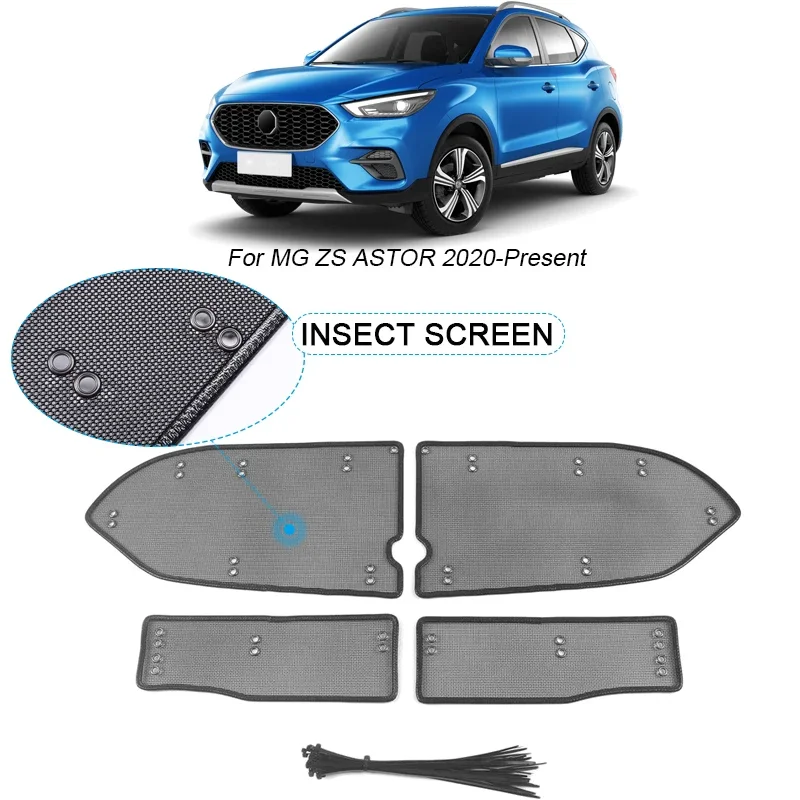 Car Insect-proof Air Inlet Protection Cover For MG ZS ASTOR 2020-2025 Airin Insert Net Vent Racing Grill Filter Auto Accessories