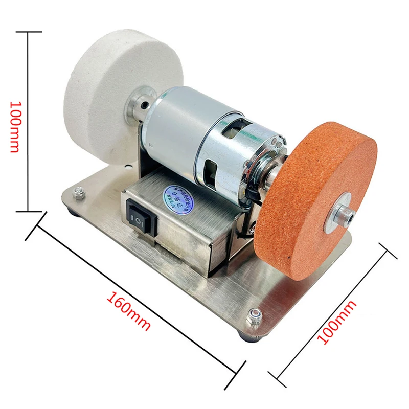 Máquina amoladora doble para el hogar, pulidora eléctrica gruesa y fina de 100W, piedra Grindig