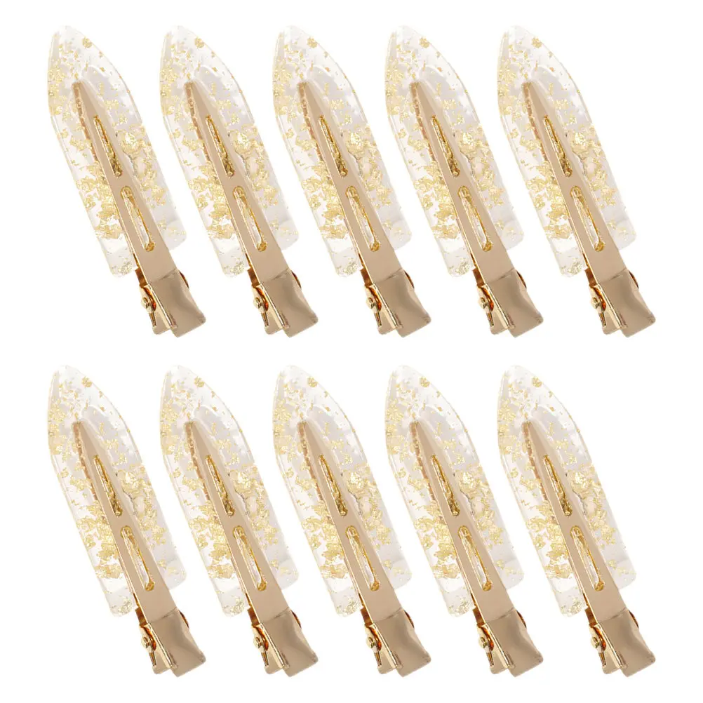 

10Pcs Flawless Hair Clips Glitter Decorated Invisible Barrettes Women Fine Hair Styling Secure Hold Minimalist Design