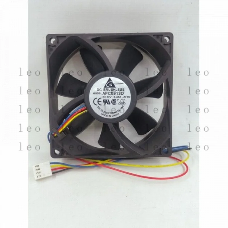YY  1 PCS    Fan AFC0912D-AF00 DC 12V 0.46A 9CM 9025 Fan for 4-wire chassis fan #F4